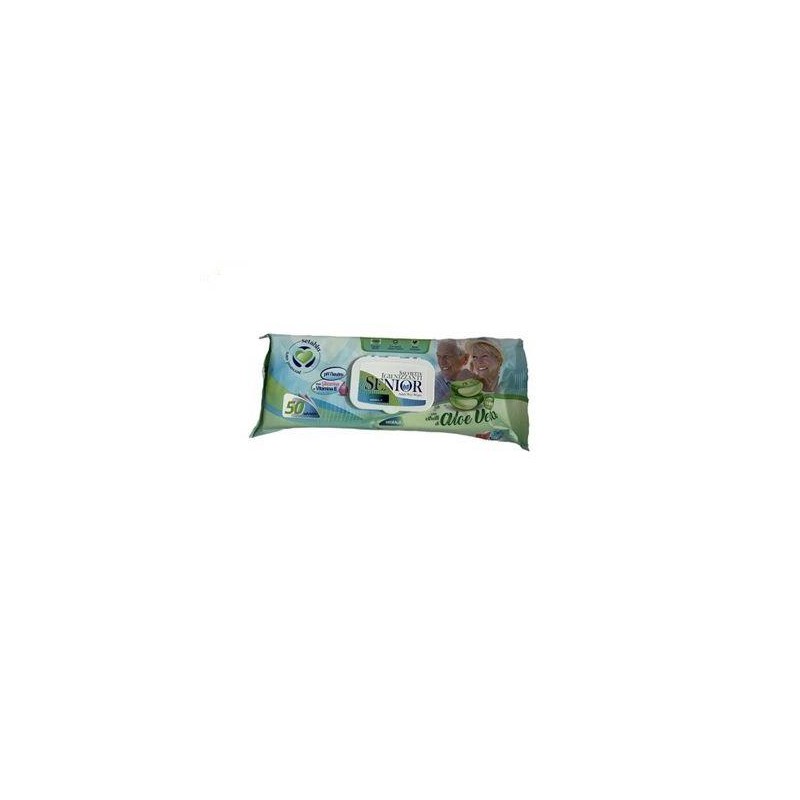 SALVIETTE SENIOR 50 PZ CON ALOE VERA