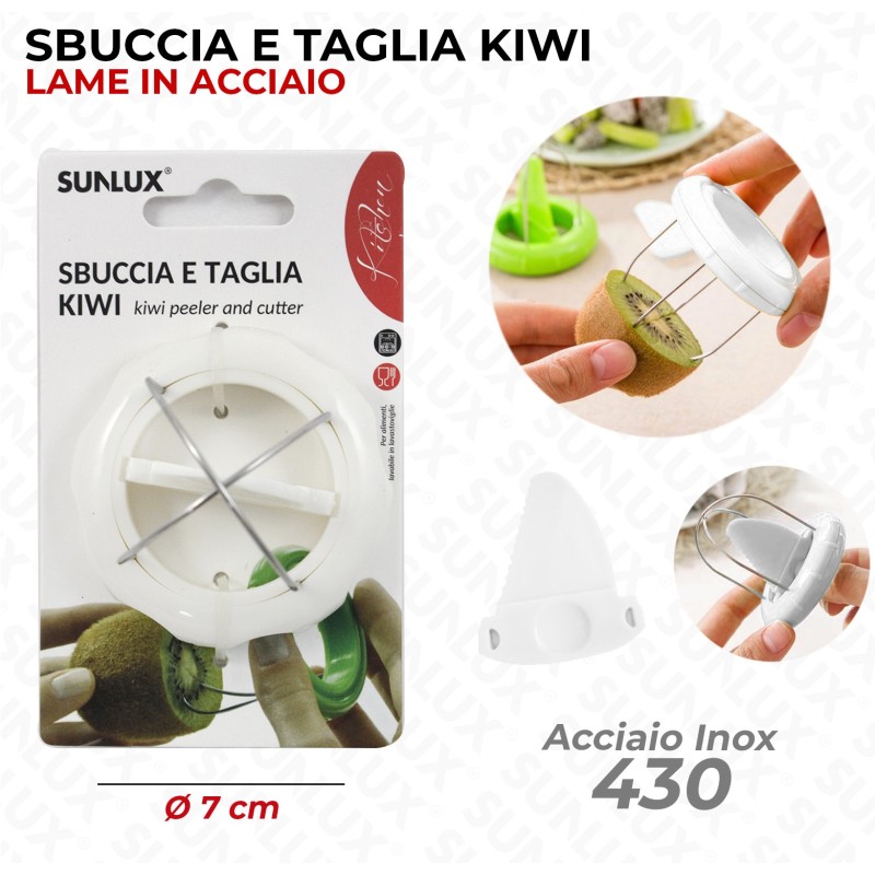 SBUCCIA E TAGLIA KIWI IN ACCIAIO 430 D.