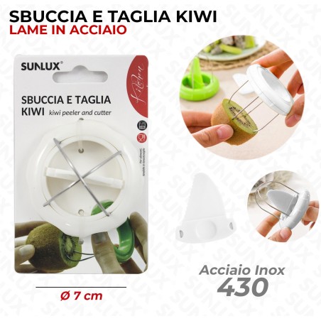 SBUCCIA E TAGLIA KIWI IN ACCIAIO 430 D.