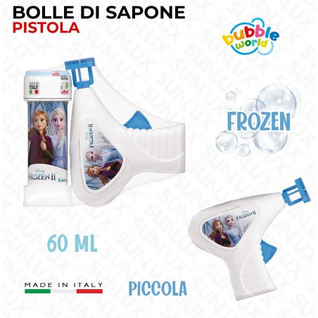 BOLLE DI SAPONE C/ PISTOLA FROZEN 60ML /
