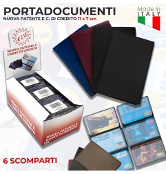 1027 P. DOCUMENTI 11*7CM 6 SCOMPARTI 24