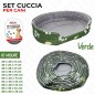 SET CUCCIA PER CANI VERDE MIS. ASS. 10PC