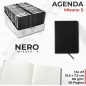 AGENDA A RIGHE A7 NERO 7.4X10.5 CM