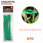 FASCETTA NYLON 2 5x200MM 60PSC VERDE PZ