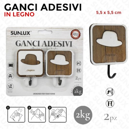 GANCI ADV IN LEGNO 2PCS ASS  MAX 2KG 5 5