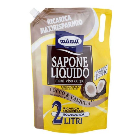 MIL MIL SAPONE LIQUIDO MANI RICARICA BUSTA 2 LITRI