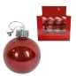 SFERA GLITTER ROSSA 8 CM