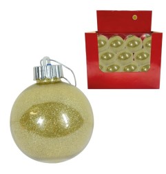 SFERA GLITTER ORO 8 CM