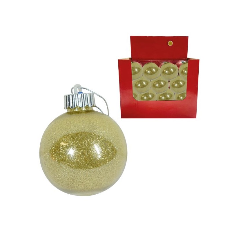 SFERA GLITTER ORO 8 CM