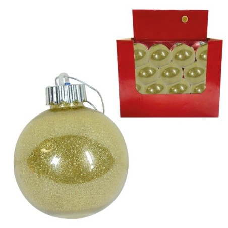 SFERA GLITTER ORO 8 CM