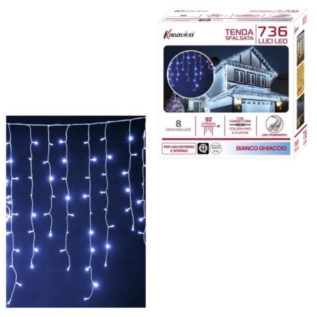 TENDA SFALSATA 736 LED BIANCO