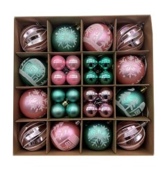 JOY BOX 44 SFERE ROSA/TIFFANY 12PZ CM.6+3