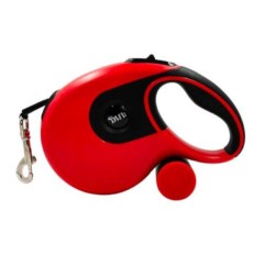 PET RETRACTABLE LEASH  L1.3M 20KG RED/BL