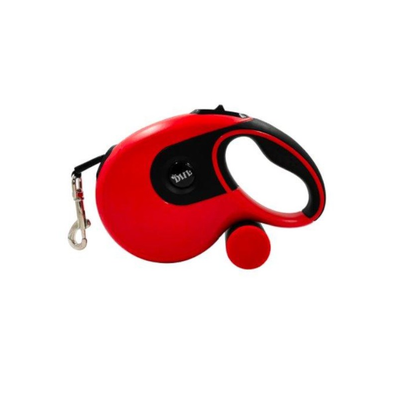 PET RETRACTABLE LEASH  L1.3M 20KG RED/BL