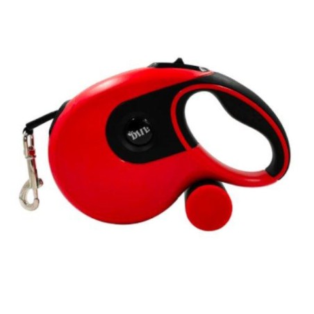 PET RETRACTABLE LEASH  L1.3M 20KG RED/BL