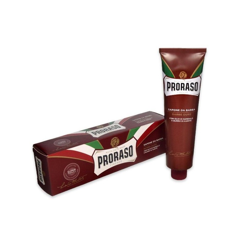 PRORASO SAPONE BARBE DURE TUBO ROSSA 150ML