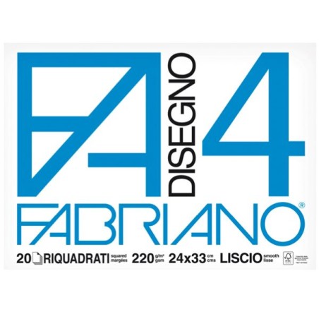 FABRIANO F4 RIQUADRATO/ LISCIO