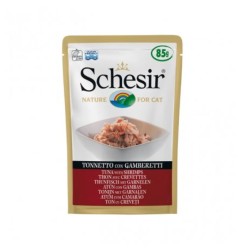 SCHESIR CAT TONNO GAMBERETTI 85GR