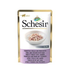 SCHESIR CAT TONNETTO CON POLLO E PROSCIUTTO 85 GR