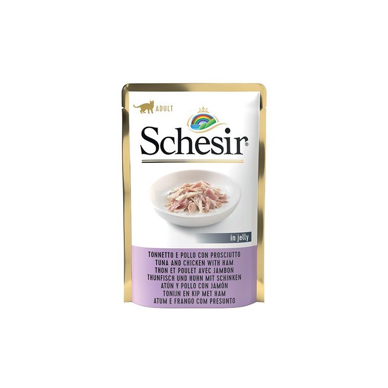 SCHESIR CAT TONNETTO CON POLLO E PROSCIUTTO 85 GR