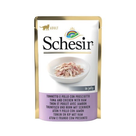 SCHESIR CAT TONNETTO CON POLLO E PROSCIUTTO 85 GR