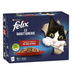 FELIX LE GHIOTTONERIE MANZO&POLLO 12X85G