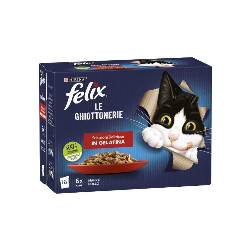 FELIX LE GHIOTTONERIE MANZO&POLLO 12X85G