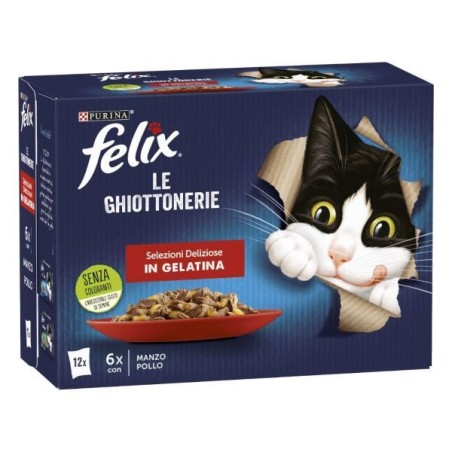 FELIX LE GHIOTTONERIE MANZO&POLLO 12X85G