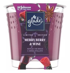 GLADE CANDELA VETRO BERRY & WINE