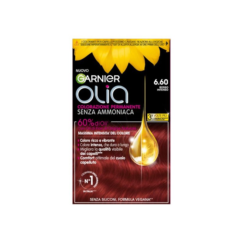 OLIA NEW 6.60 ROSSO INTENSO SHAMPOO COLORANTE