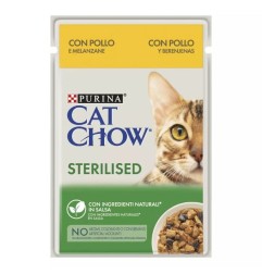 CAT CHOW STERILIZZATO CON POLLO&MELANZANE 85G