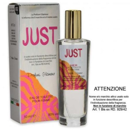 JUST HER  EAU DE TOILETTE POUR FEMME 50ML
