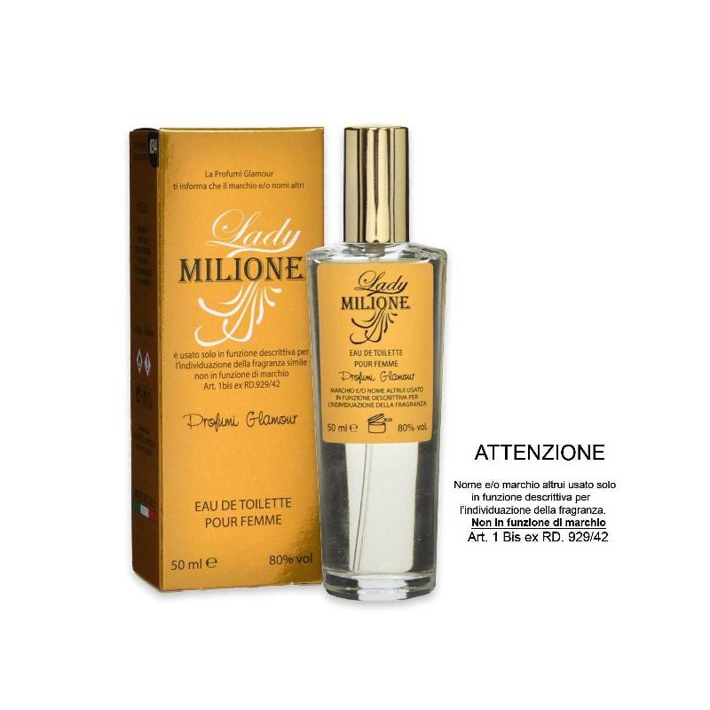 LADY MILIONE EAU DE TOILETTE POUR FEMME 50ML