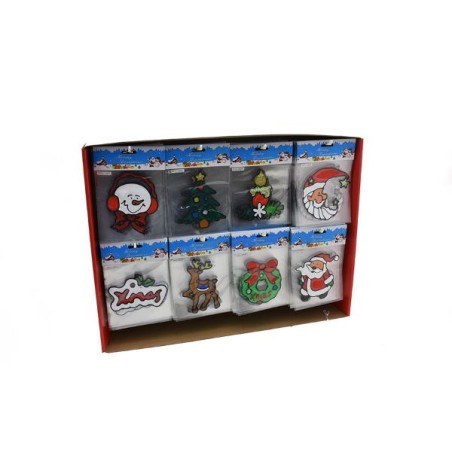 DECORAZIONE STICKER NATALIZIA 12X12CM 8A