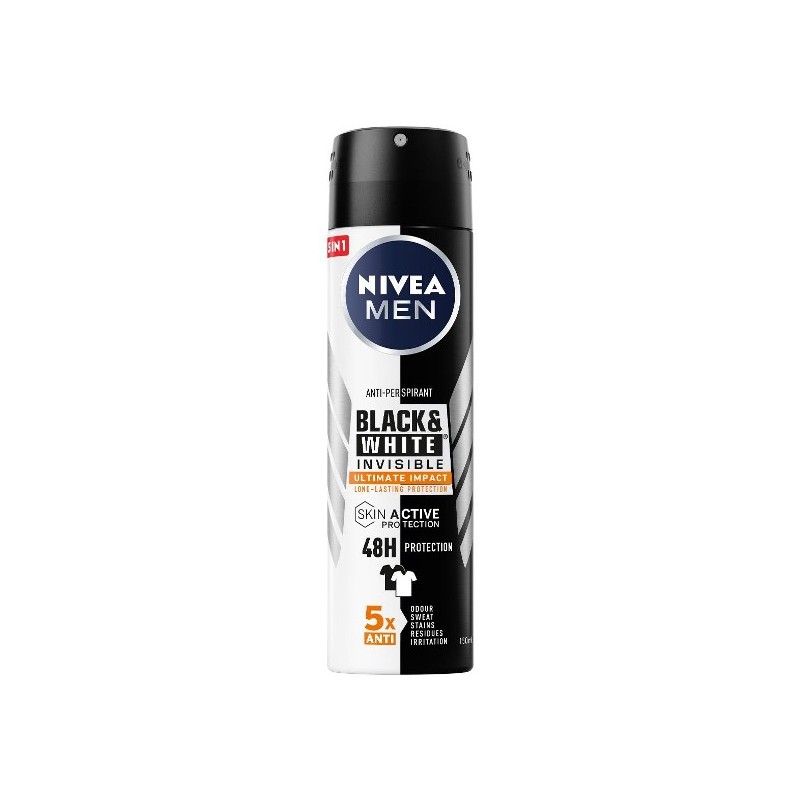 NIVEA DEO BLACK&WHITE INVISIBLE UOMO 150ML