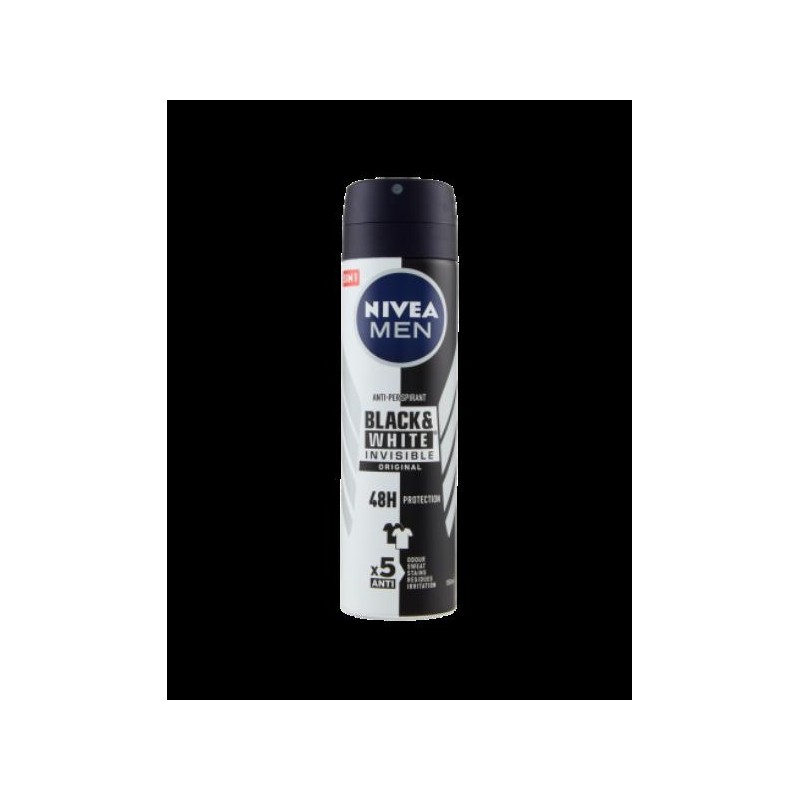 NIVEA DEO BLACK&WHITE  SPRAY 150ML FOR MAN