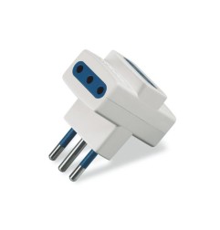 3WAYS ADAPTOR 10A WHITE