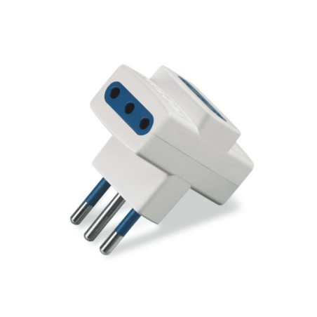 3WAYS ADAPTOR 10A WHITE