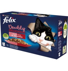 FELIX DOUBLY DELICIOUS MANZO&TROTA 12X85G