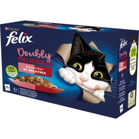 FELIX DOUBLY DELICIOUS MANZO&TROTA 12X85G