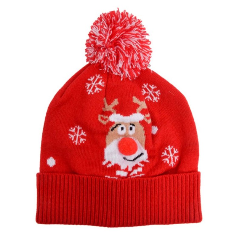 CAPPELLO C/POM POM CM21X26 RUDOLF