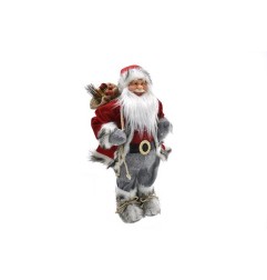 BABBO NATALE ROSSO/GRIGIO 80CM M.241060