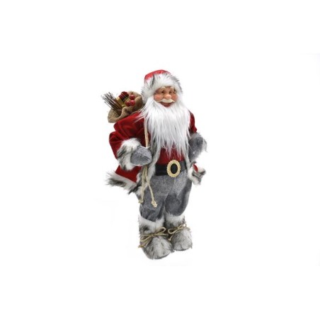 BABBO NATALE ROSSO/GRIGIO 80CM M.241060