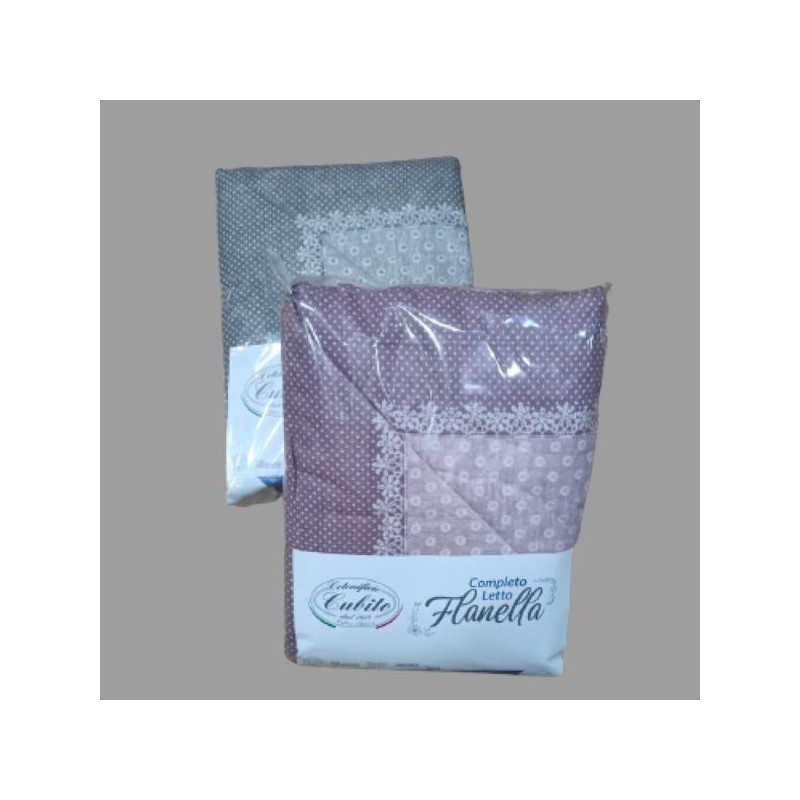 COPPIA LENZUOLA DI FLANELLA 1P LN358