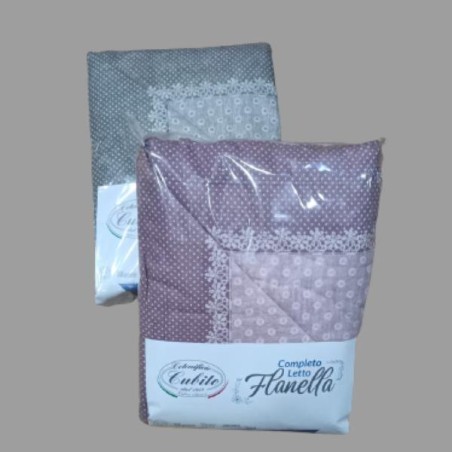COPPIA LENZUOLA DI FLANELLA 1P LN358