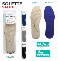 SOLETTE SALUTE UOMO MULTITAGLIE 40-45 /P