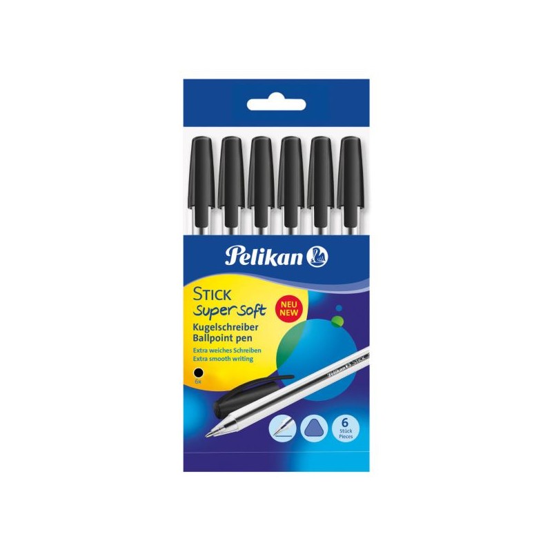 PELIKAN 6 PENNE SUPERSOFT NERE 24004909
