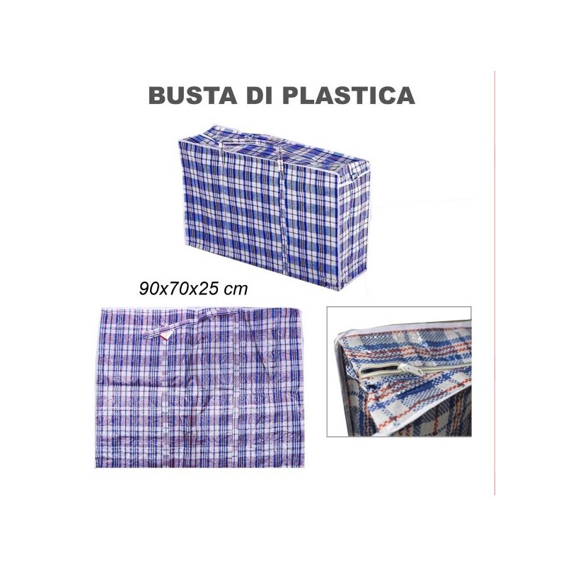 BUSTA PER SPESA DI PLASTICA 90X70X25CM