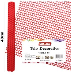 TELO DECORATIVO 48CMX3Y ROSSO