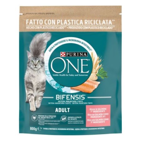 PURINA ONE SALMONE E RISO 800GR